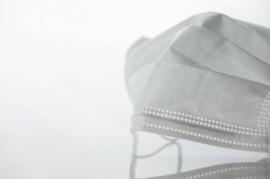 Hastalık önleme sağlık geçmişi için beyaz koruyucu maske