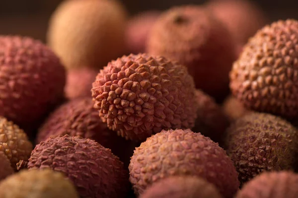 Close-up van verse lychee — Stockfoto