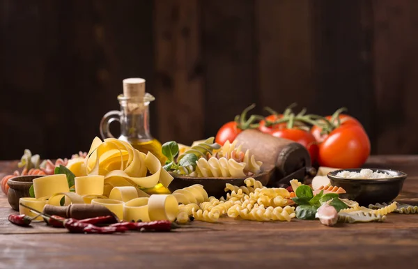 Olika blandning av pasta — Stockfoto