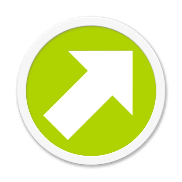 Round button: Arrow up — Stock Photo, Image