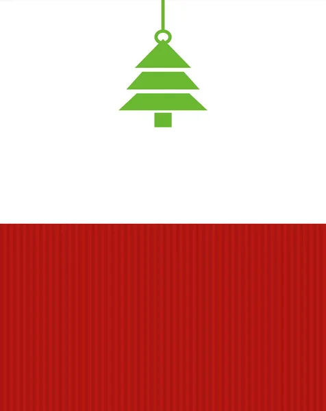 Tarjeta roja blanca verde de Navidad — Foto de Stock