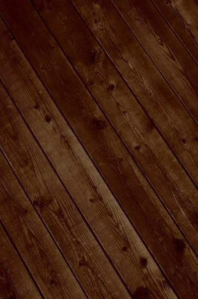 Diagonal bruna plankor — Stockfoto