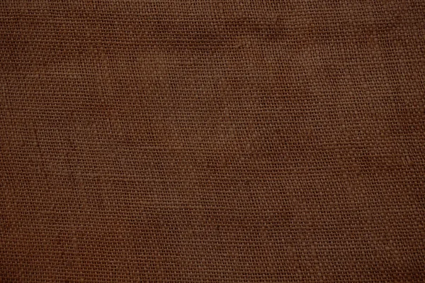 Ciemne brązowe płótno tekstura — Zdjęcie stockowe