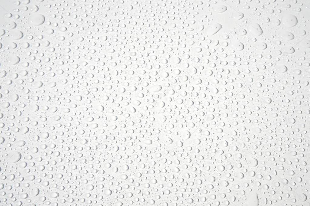 White background with waterdrops