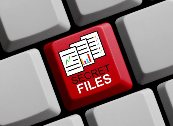 Secret Files online — Stock Photo, Image