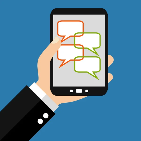Smartphone - Símbolos de comunicación — Foto de Stock