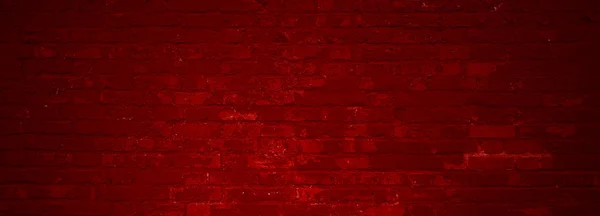 Red wide brick wall — Stock Photo, Image