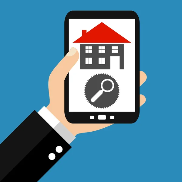 Smartphone - Search Real Estate — Stock Photo, Image