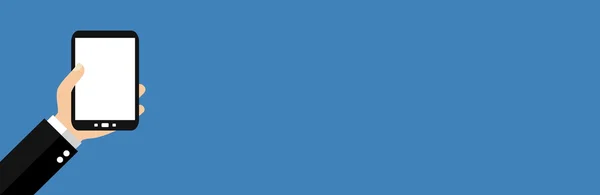 Banner de Smartphone: Azul — Fotografia de Stock