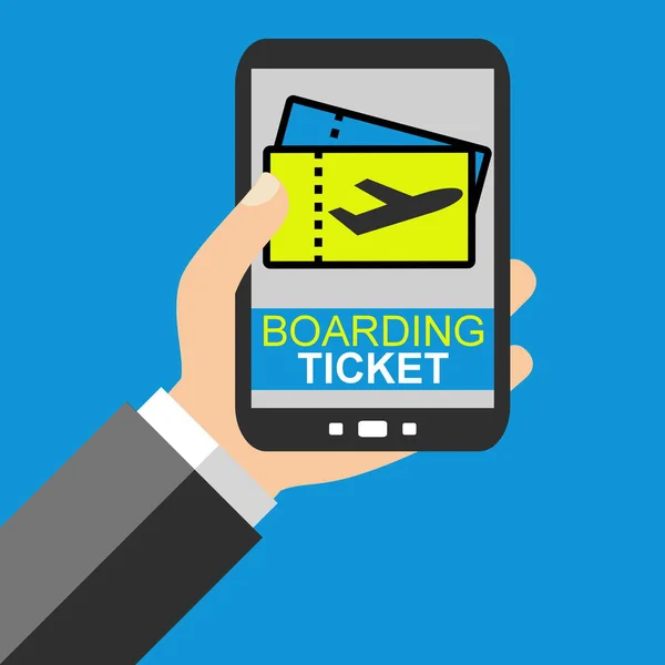Smartphone - Boarding Ticket — Stock fotografie
