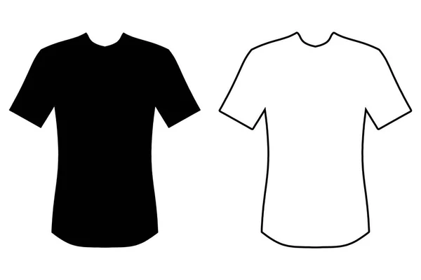 Camisetas pretas e brancas — Fotografia de Stock