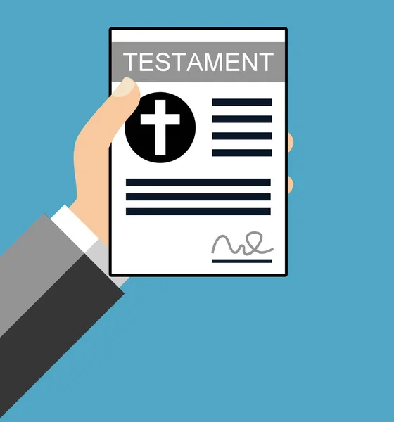 Testament - Flat Design — Stock Photo, Image