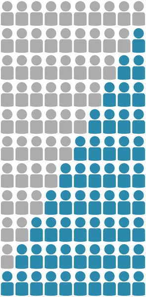 0-10 から青を灰色のアイコン — ストック写真