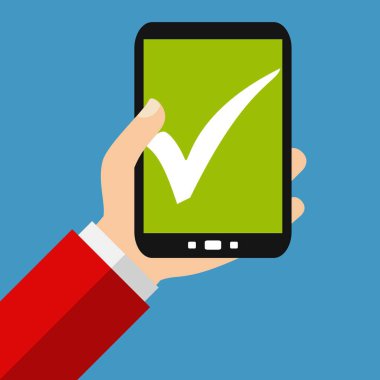 Smartphone: Sembol - düz tasarım kene