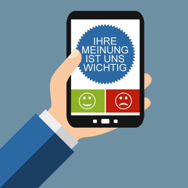 Smartphone: Almanca - düz tasarım görüşleriniz önemli