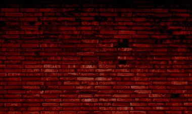 Kırmızı tuğla duvar arka plan serin