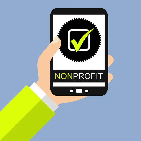 Smartphone: No Profit - Design piatto — Foto Stock