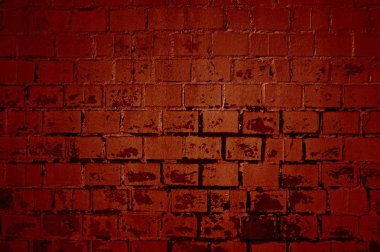 Kirli kırmızı tuğla duvar