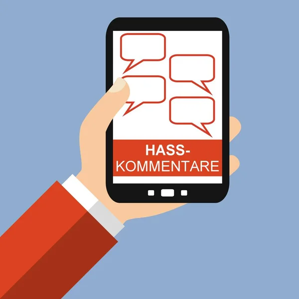 Smartphone: Hata tal tyska - platt Design — Stockfoto