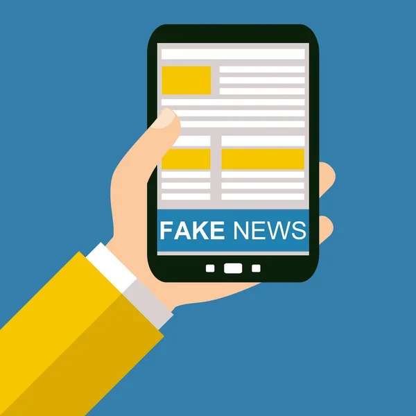 Smartphone: Fake News - Flat Design