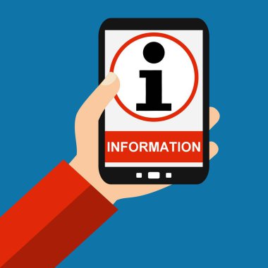 Smartphone: Bilgi - düz tasarım