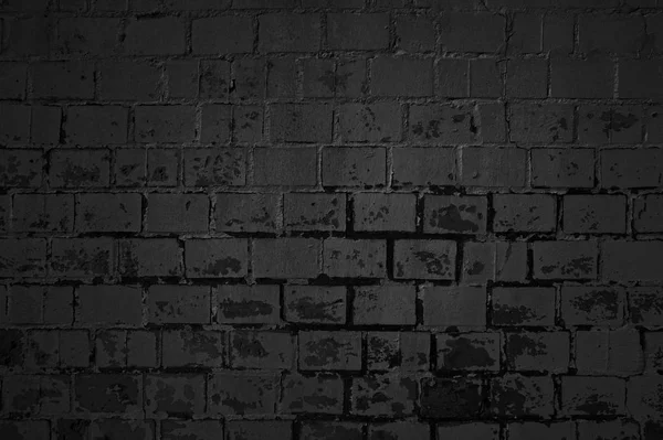 Dirty dark brick wall background — Stock Photo, Image