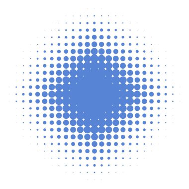 Degrade noktalı izole mavi yıldız