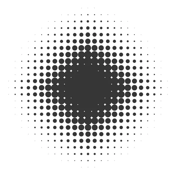 Stella nera isolata con puntini di gradiente — Foto Stock