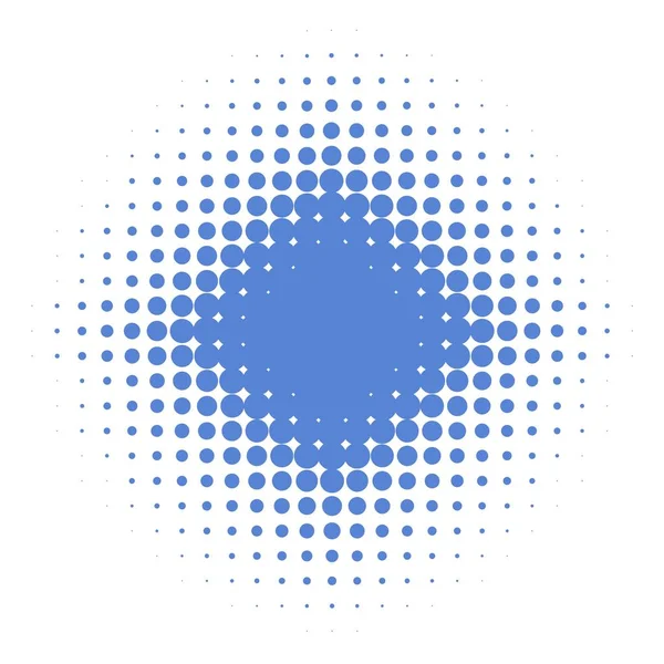 Isolated blue star with gradient dots — Stock Photo, Image