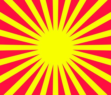 Kırmızı ve sarı ışınları ile arka plan