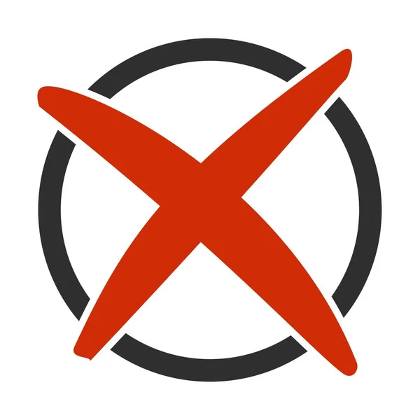 Circle icon of Cross — Stock Photo, Image