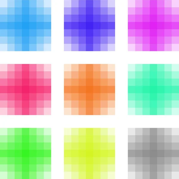 Набор из 9 пиксельных фонов — стоковое фото