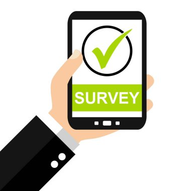 Smartphone: Anket - düz tasarım