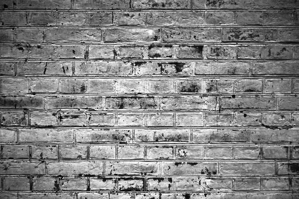 Parede de tijolo velho cinza — Fotografia de Stock