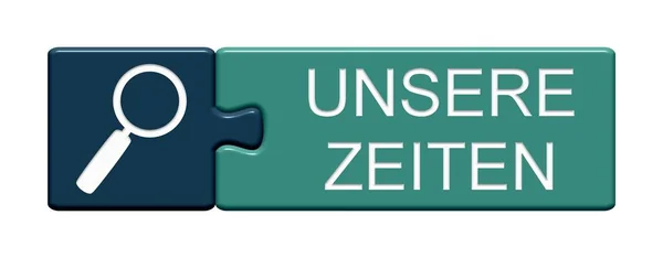 Puzzle-Taste: Zeitplan deutsch — Stockfoto