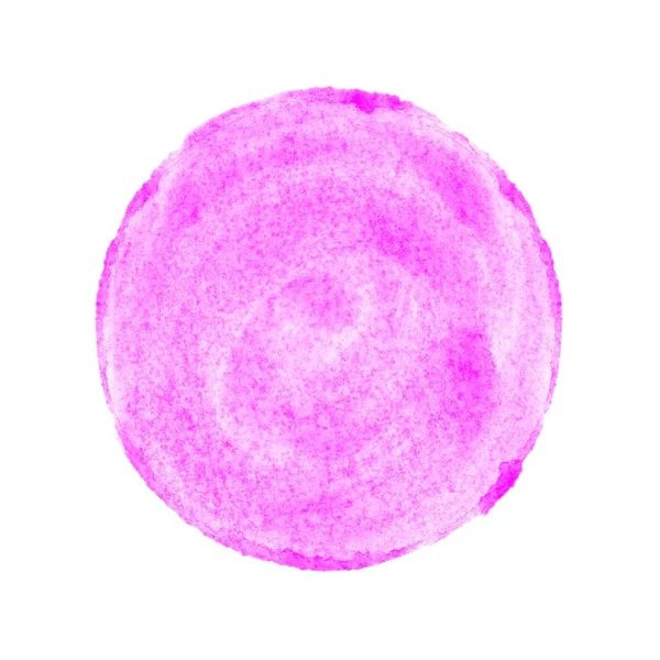 Isolated purple watercolor circle — Stock Photo, Image