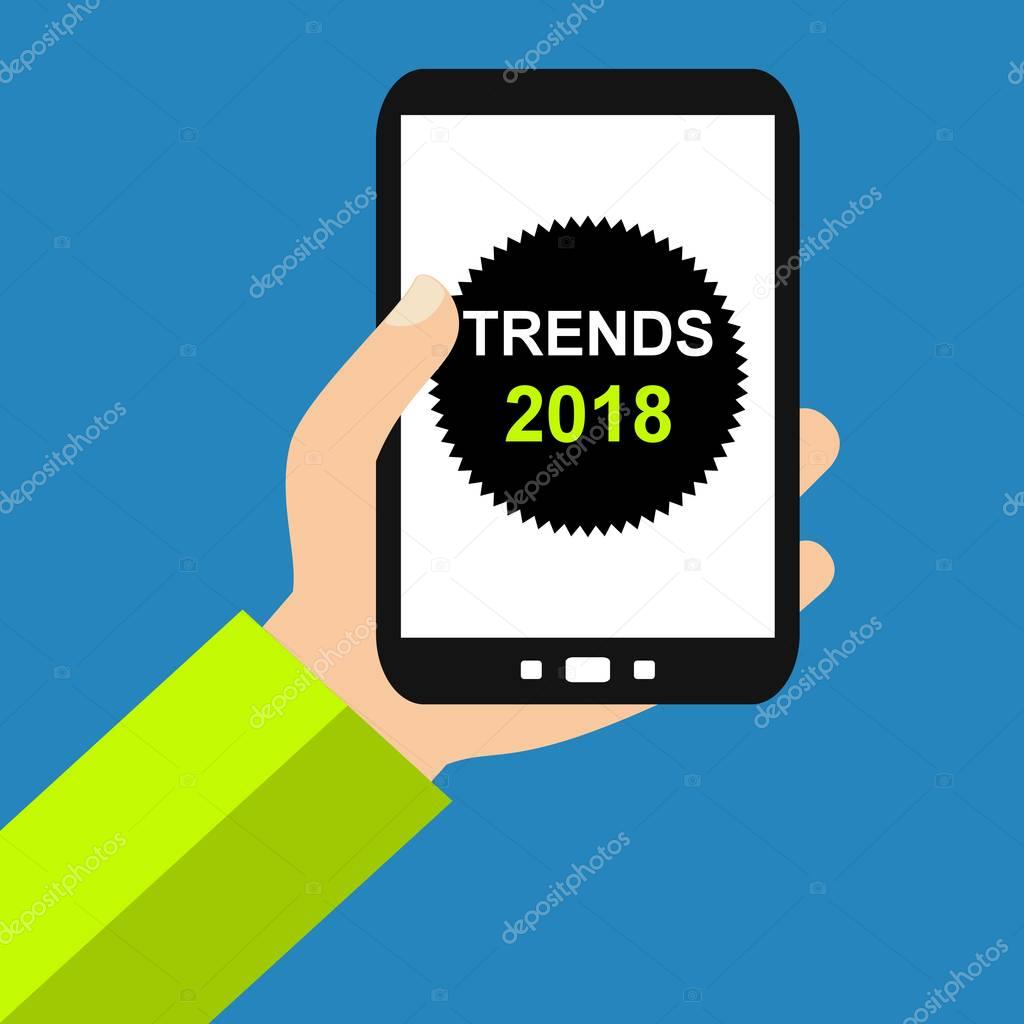 Smartphone: Trends 2018 - Flat Design