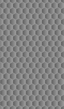 Sorunsuz altıgenler gri