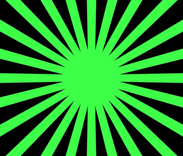 Background with green and black rays — Stock Photo, Image