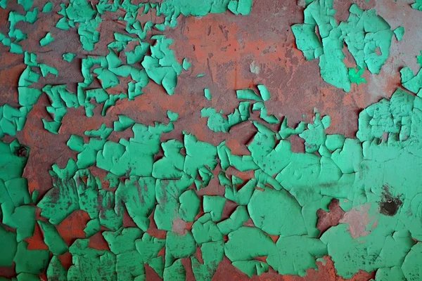 Weathered wall with green color — Stock Photo, Image