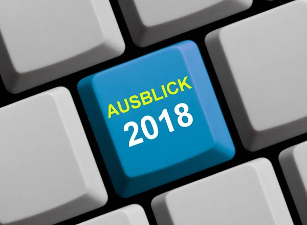 컴퓨터 키보드: 2018 독일 예측 — 스톡 사진