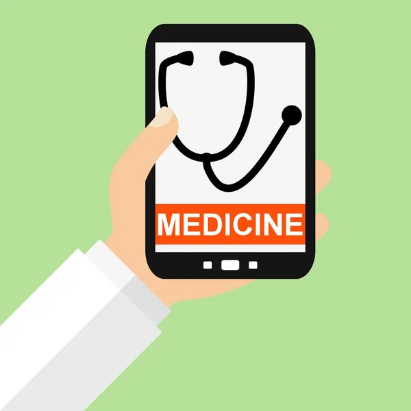 Smartphone: Medicine - Flat Design — Stock Photo, Image