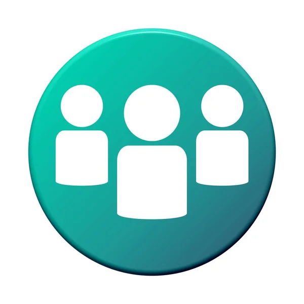 Button Group of People — Stock Photo, Image