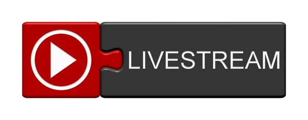 Puzzle Button: Livestream — Stock Photo, Image