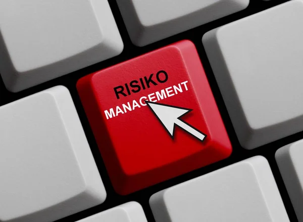 Computertastatur: Risikomanagement — Stockfoto