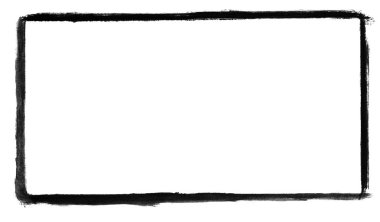 Boyalı çerçeve siyah