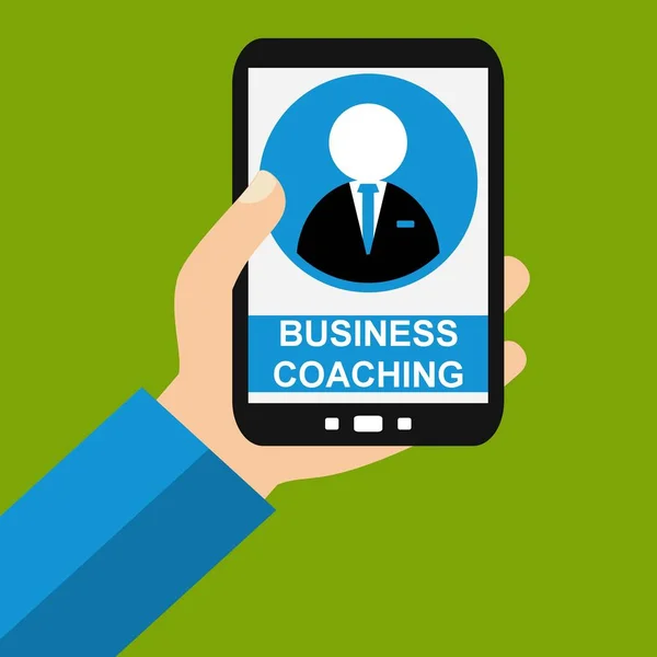 Smartphone: Business Coaching - lapos Design — Stock Fotó