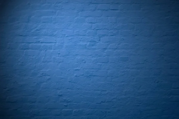 Blue brick wall background — Stock Photo, Image