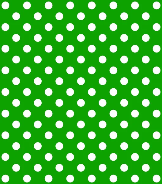 Polka dot yeşil arka plan beyaz — Stok fotoğraf