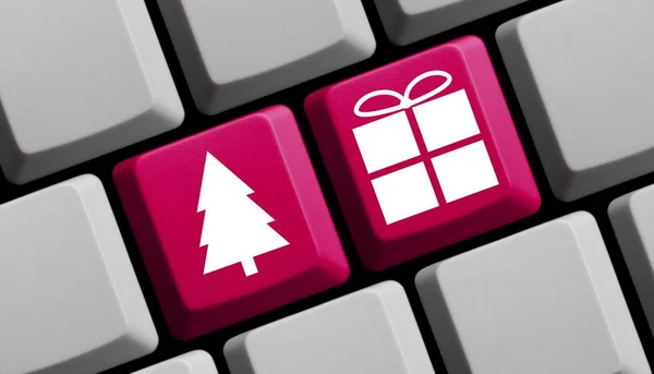 Regali di Natale online — Foto Stock